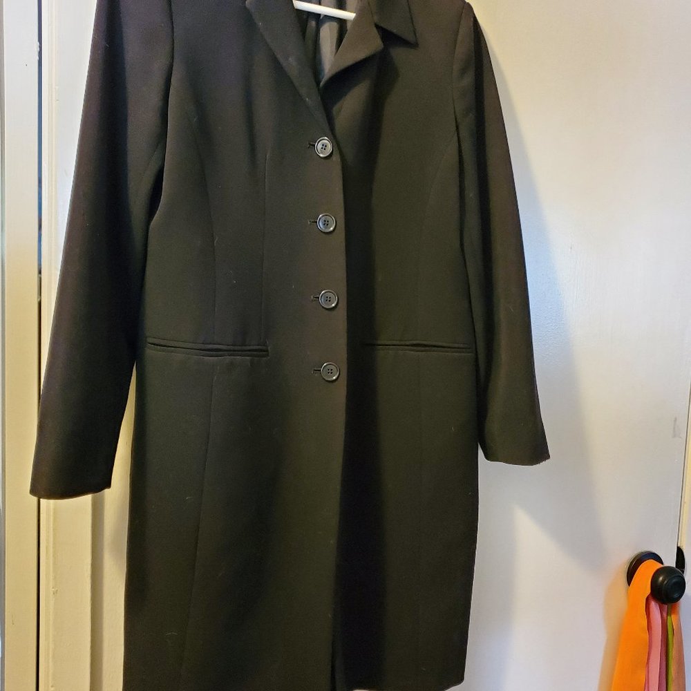 DUSTER SUIT COAT BLACK Size 4